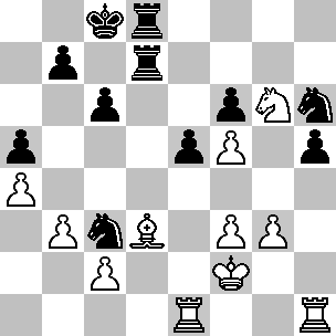 wit  Kc5 Lf3, pionnen b2, d6, h2 zwart Kf6 Ld7 pionnen a4 a5 f4 h7