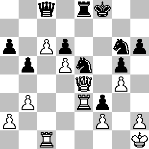 wit Kg3 Te5 Lc4 pionnen g4 f4 zwart Kc7 Tf6 Pb5 pionnen a6 c6 f5 g6