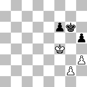 Wit Kf4, pi g2, h3 Zwart Kg6, pi f6, h5