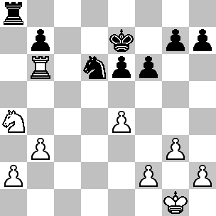 Wit: Kg1, Tb6, Pa4, pi a2, b3, e4, f2, g3, h2; Zwart: Ke7, Ta8, Pd6, pi b7, e6, f6, g7, h7